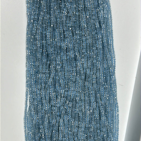 Topaz Blue Faceted Square