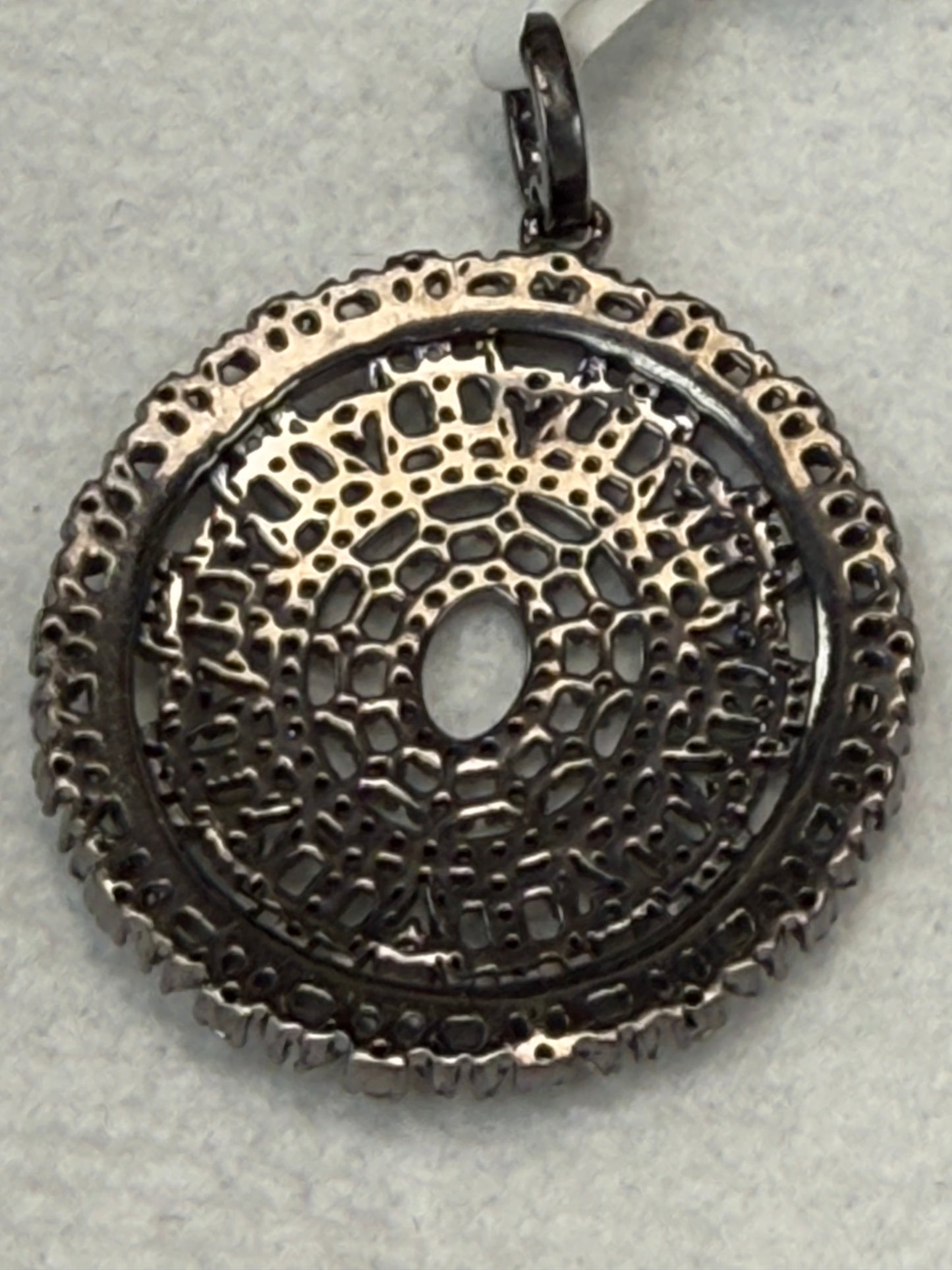 Oval Diamond Pendant