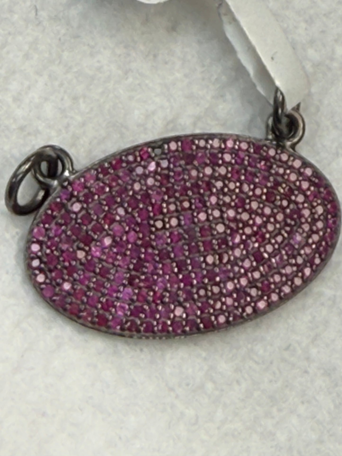 Silver Pave Diamond Pendant