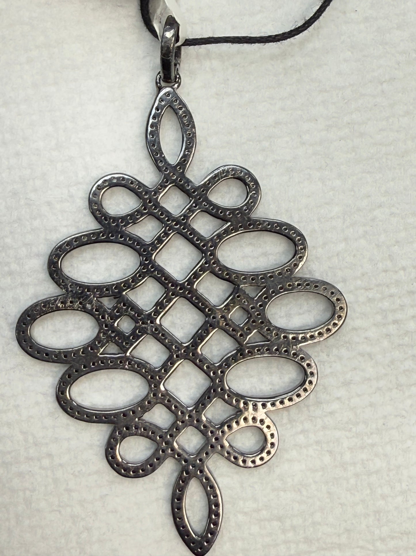 Silver and Diamond Pave PENDANT & CHARMS
