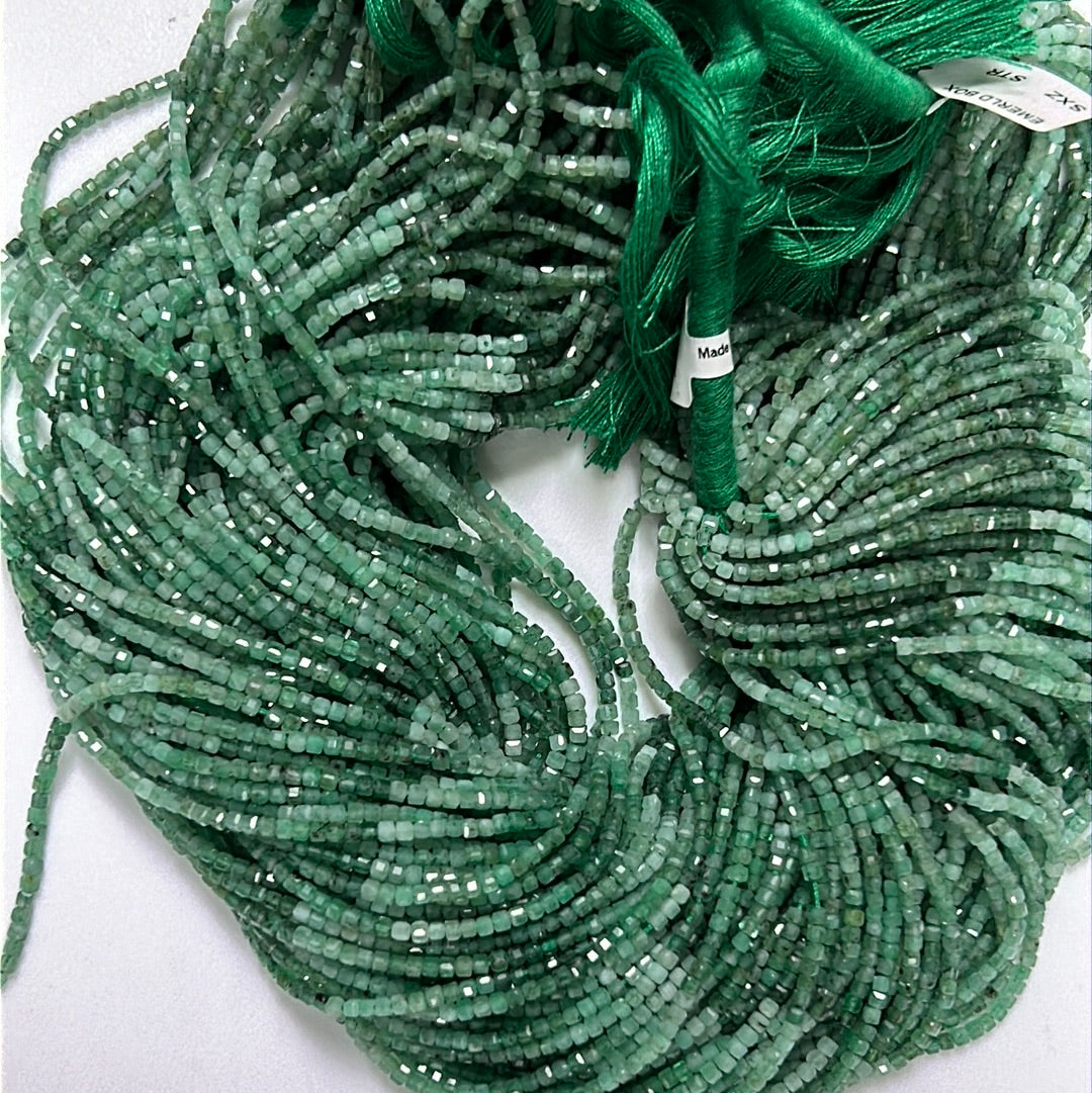 Emerald Faceted Square