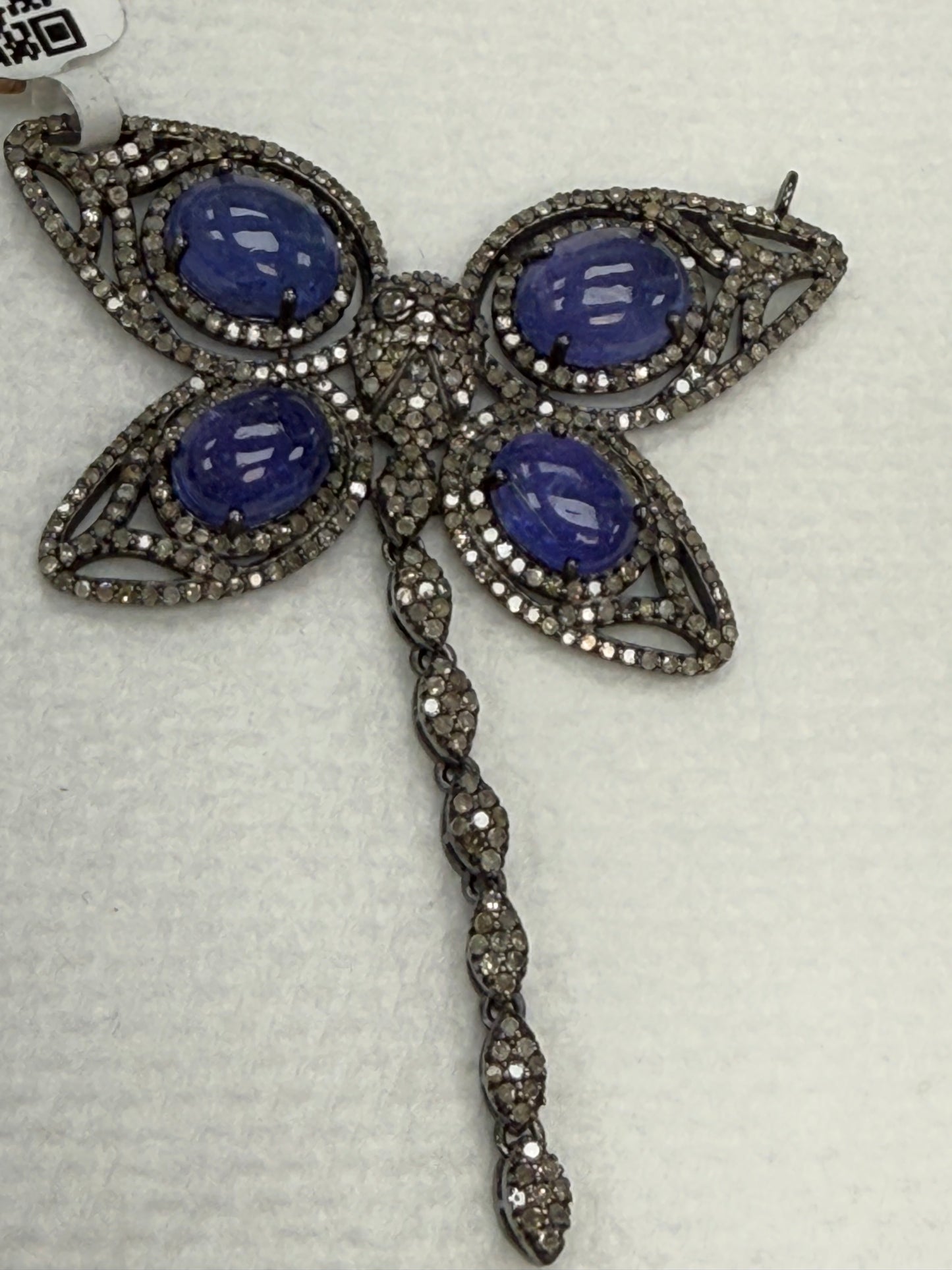 Butterfly Pave Diamond Pendant With Stones