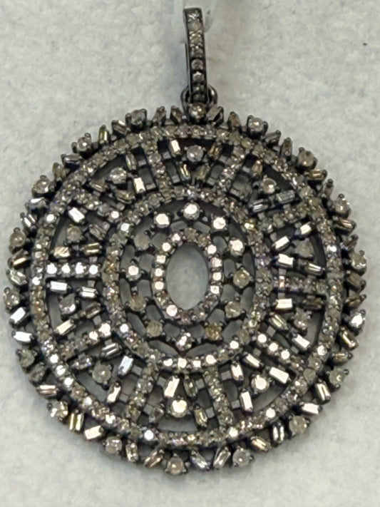 Oval Diamond Pendant