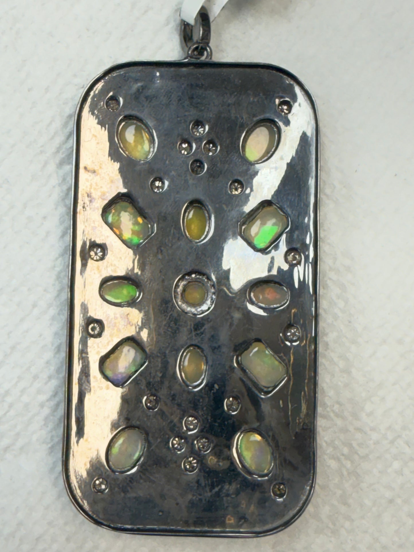 Star Shape diamond Pendant With Diamond Slice