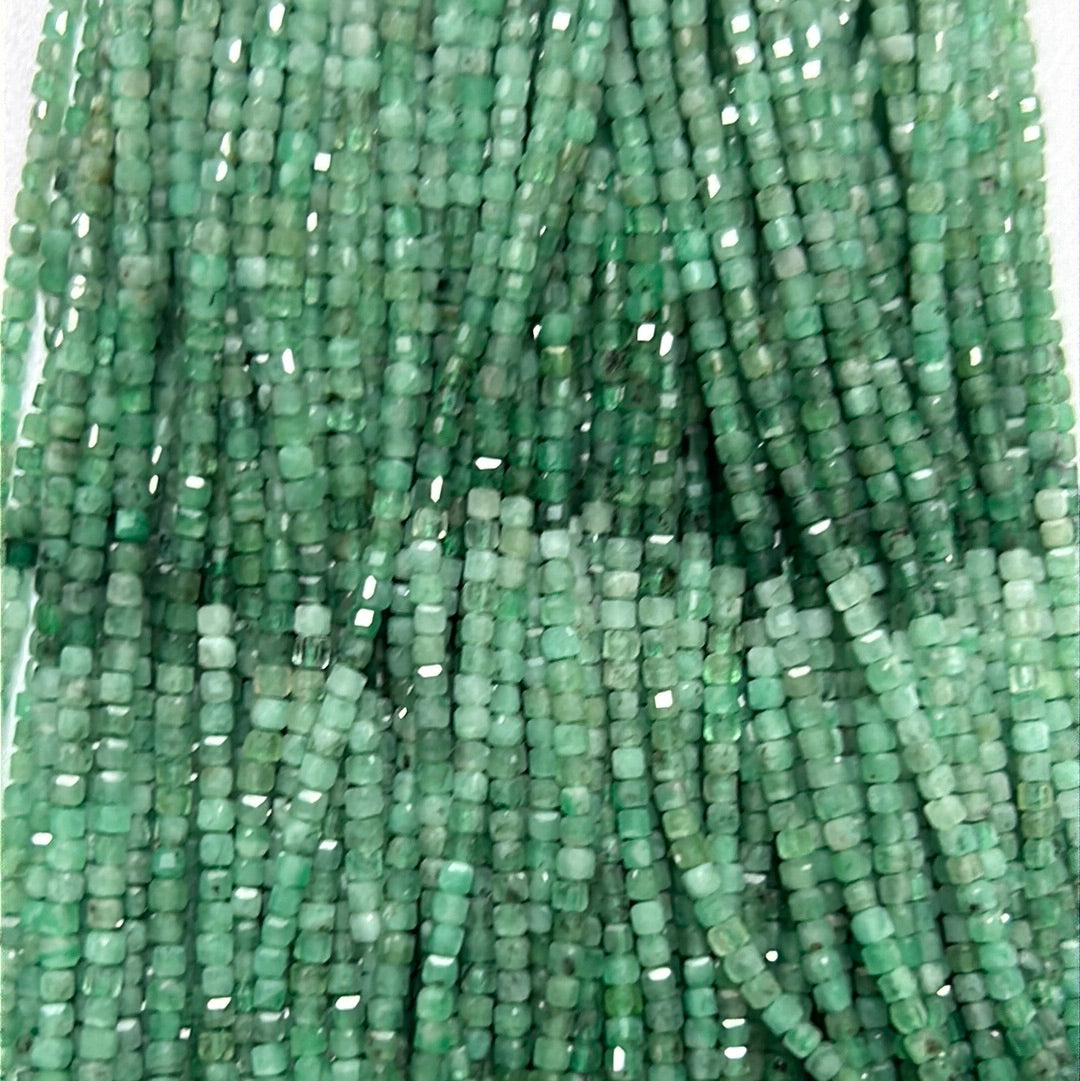 Emerald Faceted Square