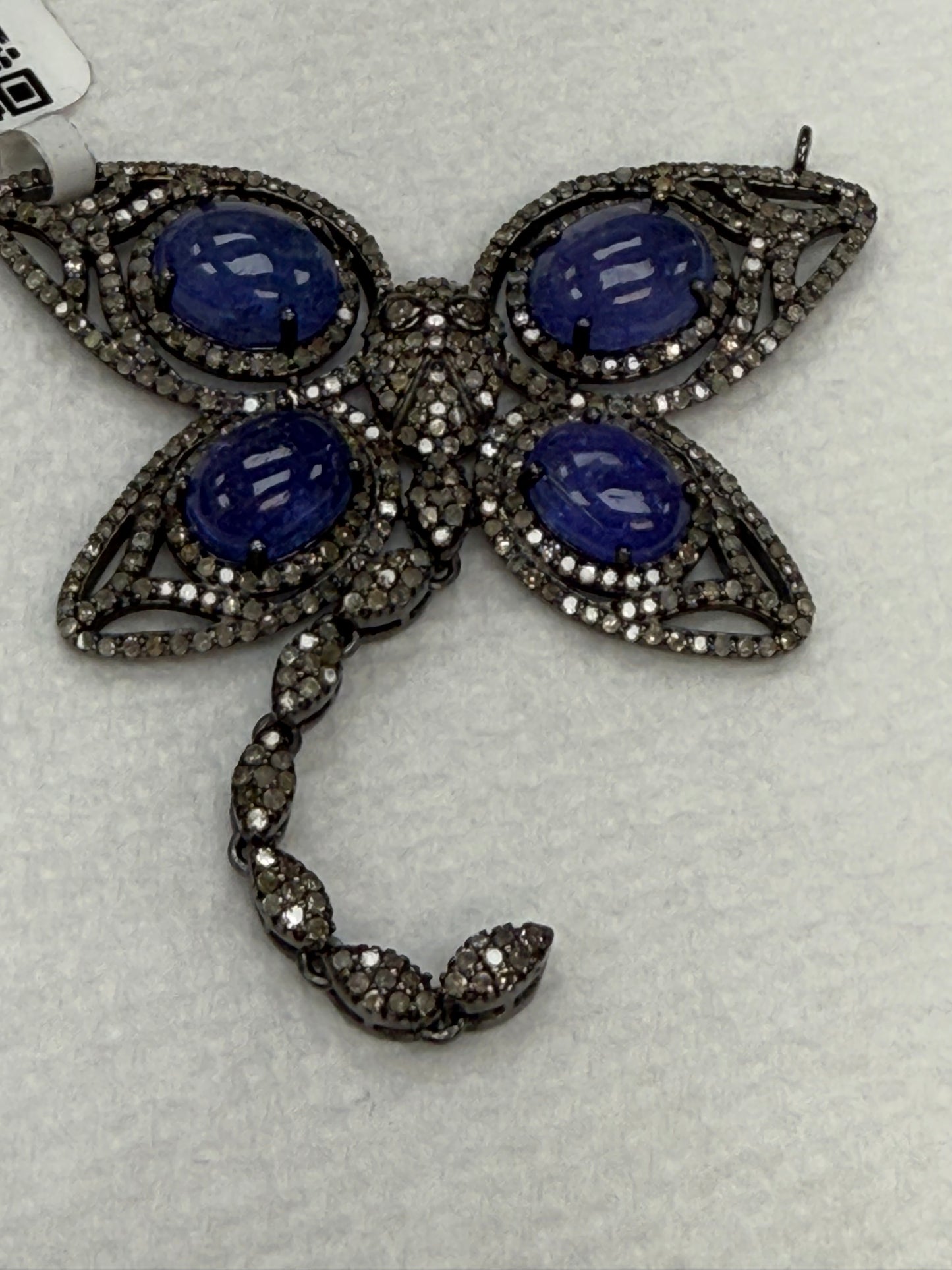 Butterfly Pave Diamond Pendant With Stones