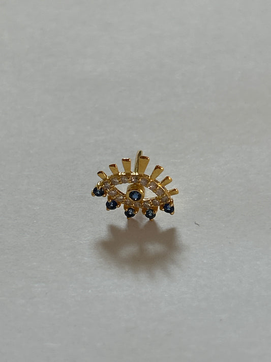 14k Solid Gold Diamond Stud Earring