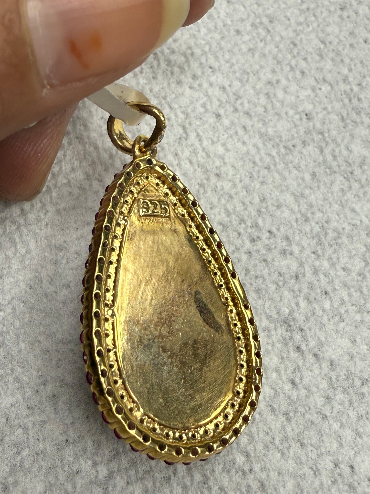 Opal Ruby Diamond Pendant