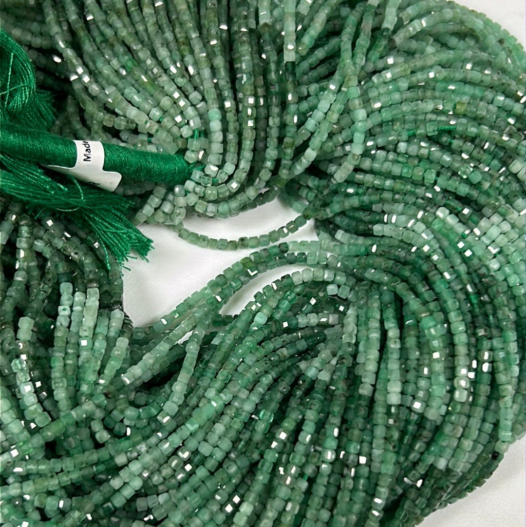Emerald Faceted Square