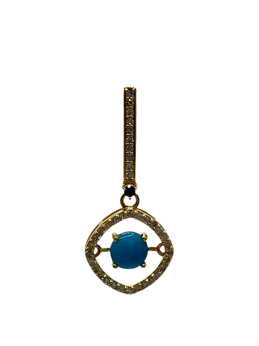 14k Gold Diamond Earring