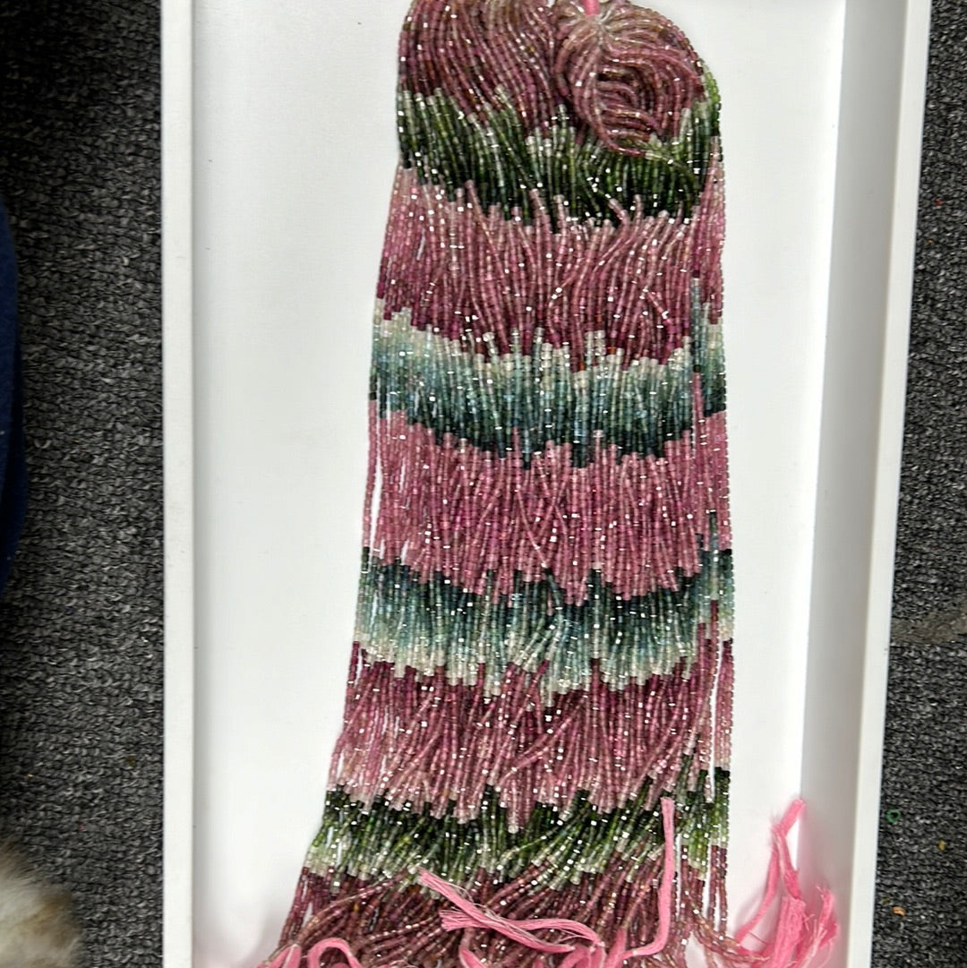 Tourmaline, Pink Tourmaline Faceted Square, Pink Tourmaline faceted box, faceted cube.