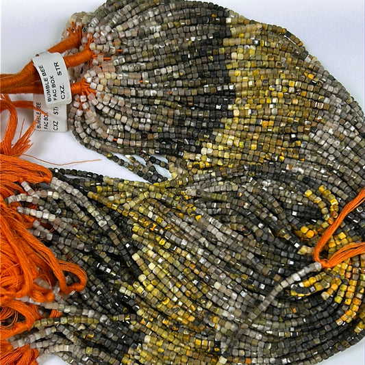 Bumble Bee Faceted Square