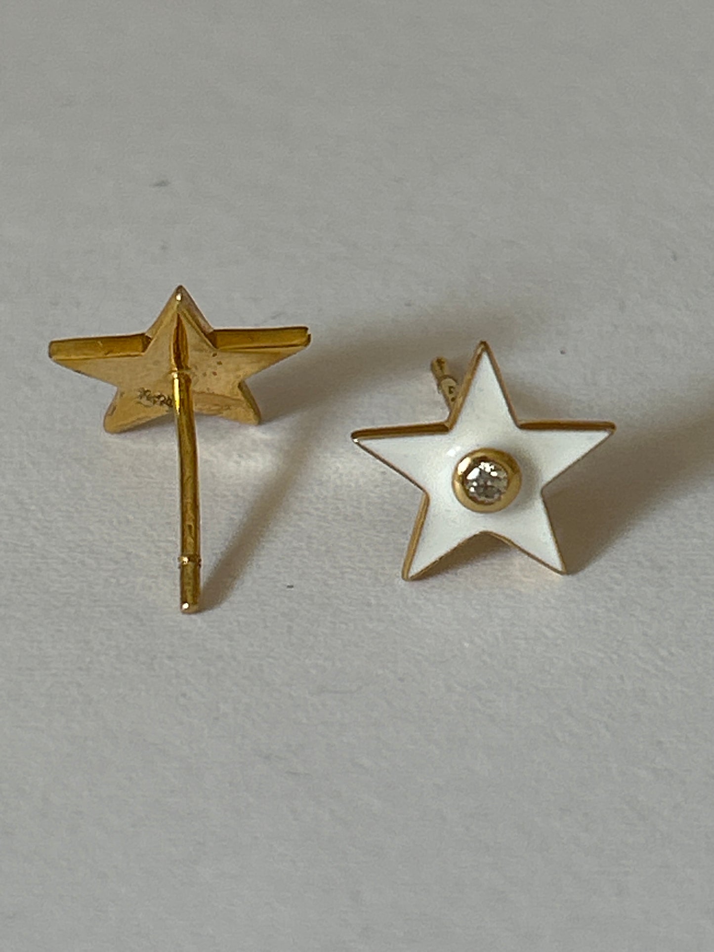 14K Gold and Diamond Earrings