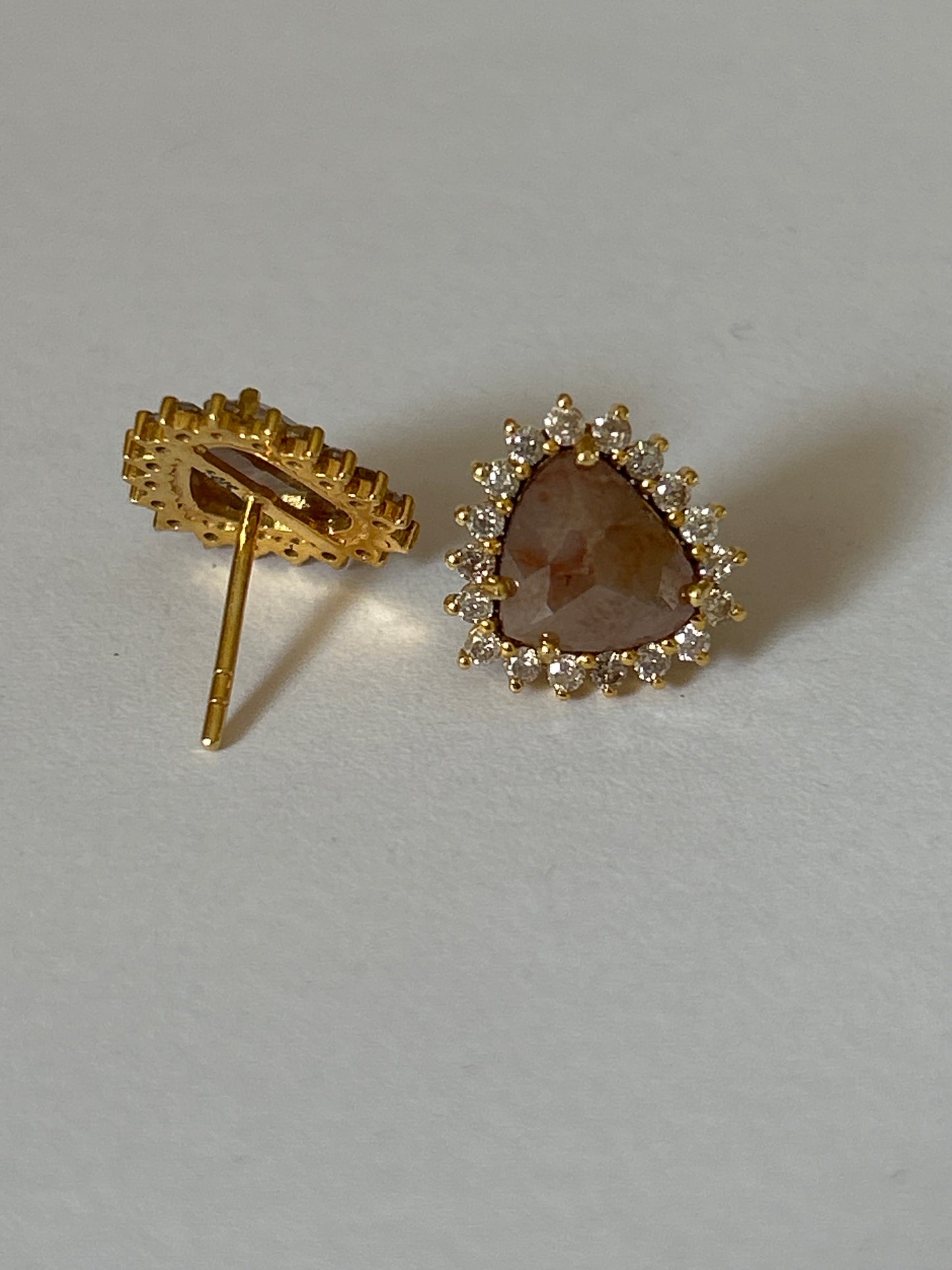 14K Gold and Diamond Earrings