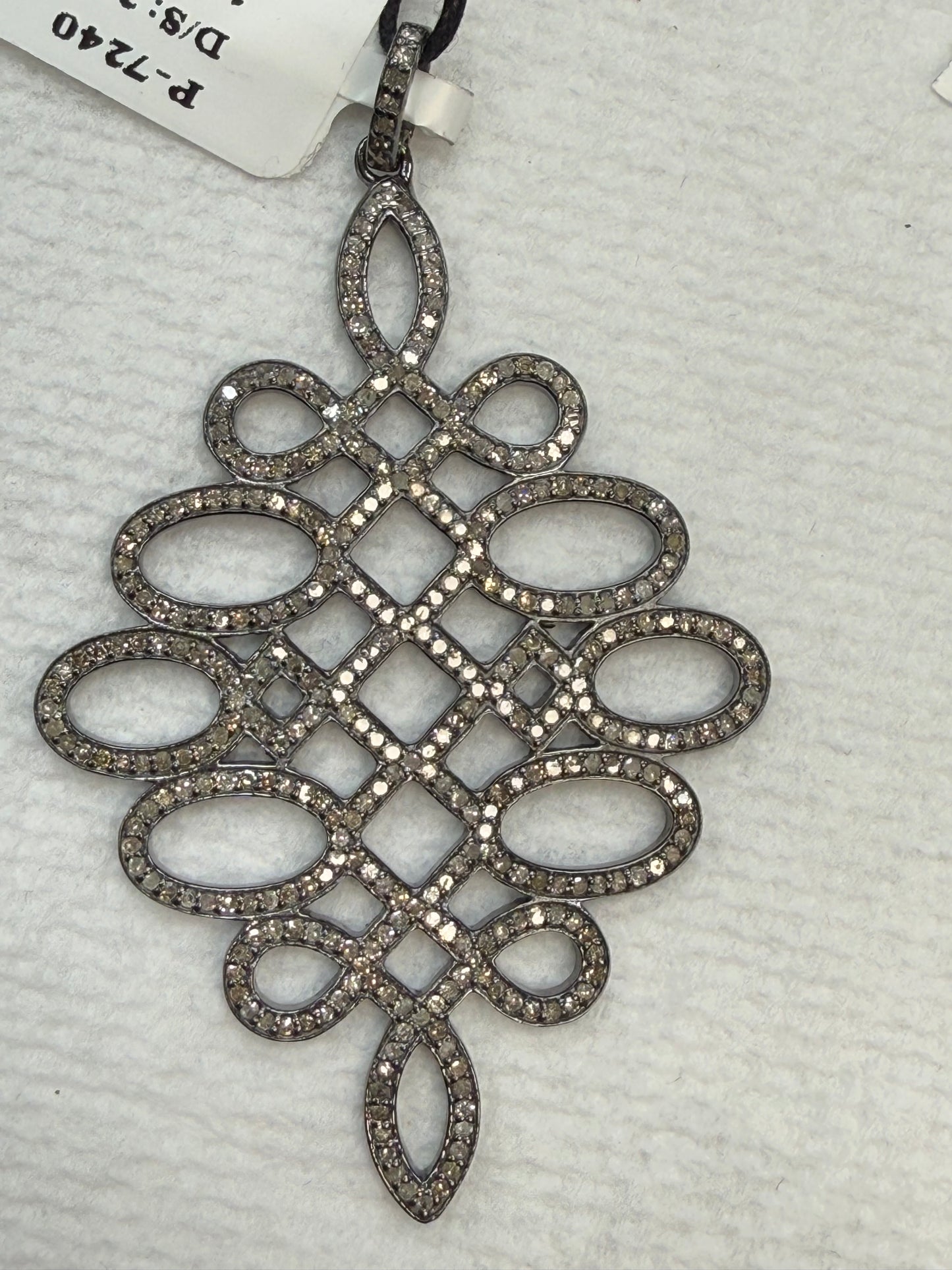 Silver and Diamond Pave PENDANT & CHARMS