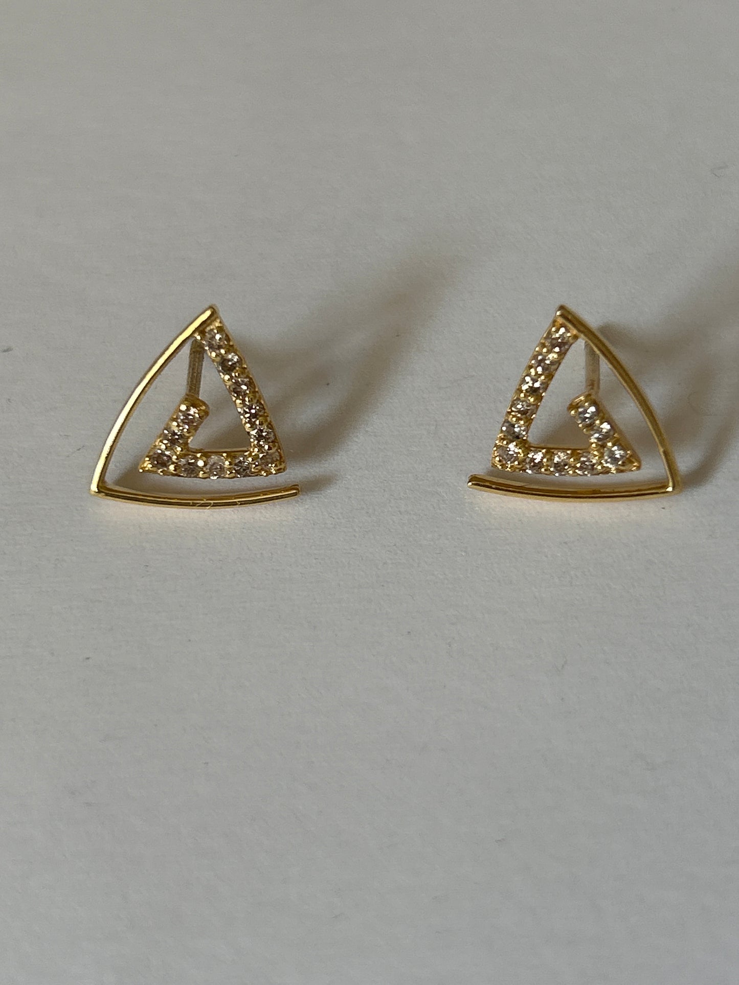 14K Gold and Diamond Earrings