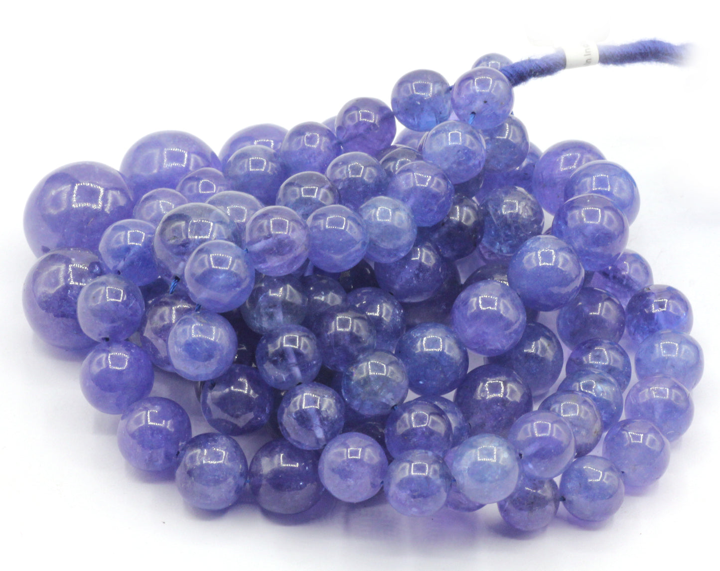 Tanzanite Smooth Round Beads