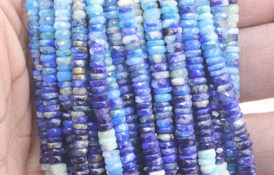 Afghanite Faceted Heshi, Faceted Donut, Faceted Tyre