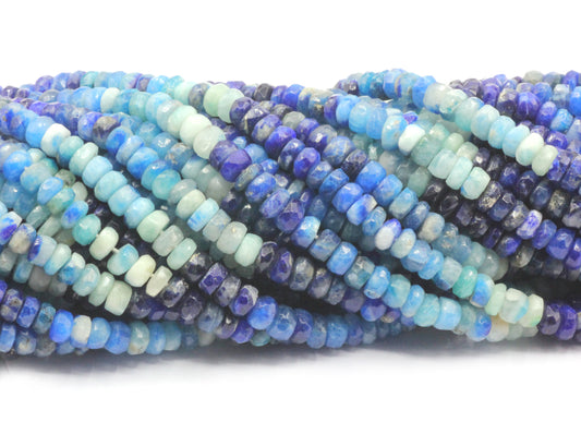 Afghanite Faceted Roundel Beads