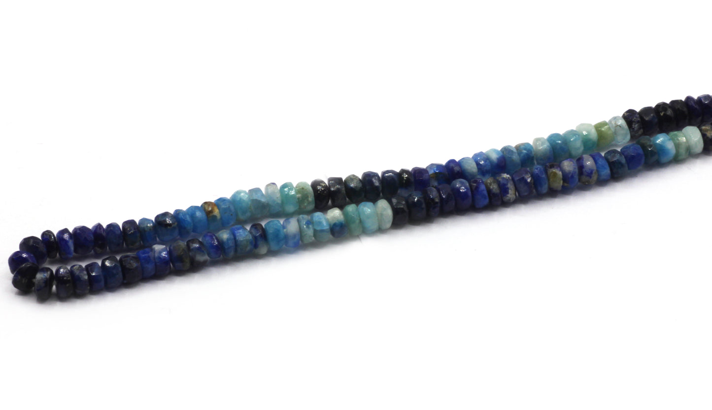 Afghanite Faceted Roundel Beads