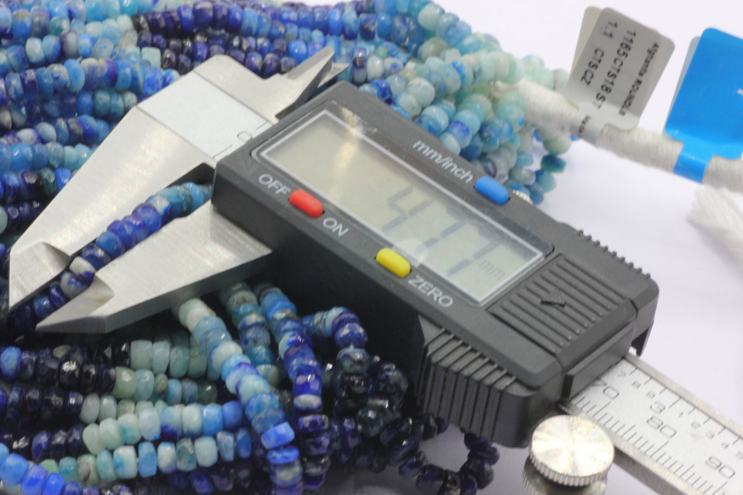 Afghanite Faceted Roundel Beads