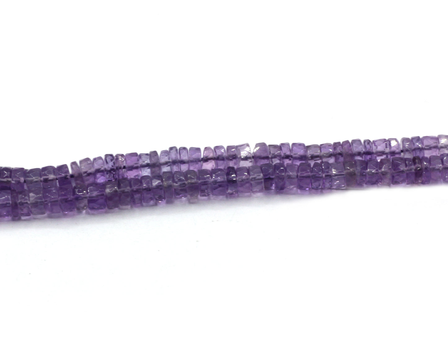 Amethyst Beads Faceted Heshi, Faceted Donut, Faceted Tyre