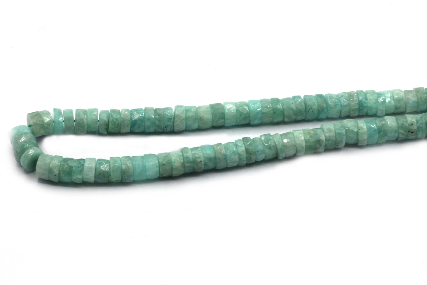 Amazonite Beads Faceted Heshi, Faceted Donut, Faceted Tyre