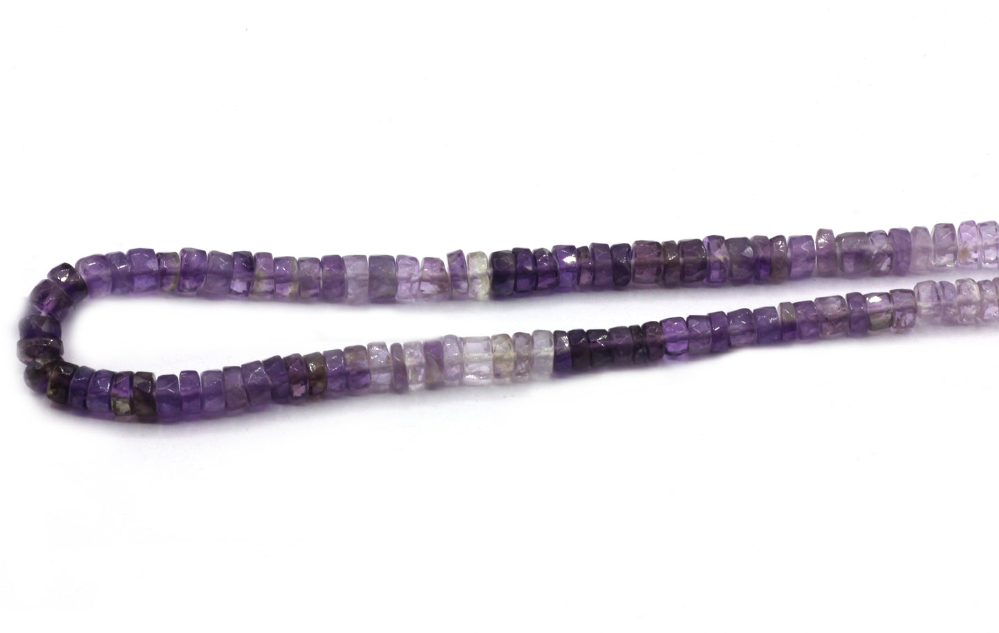 Amethyst Beads Faceted Heshi, Faceted Donut, Faceted Tyre