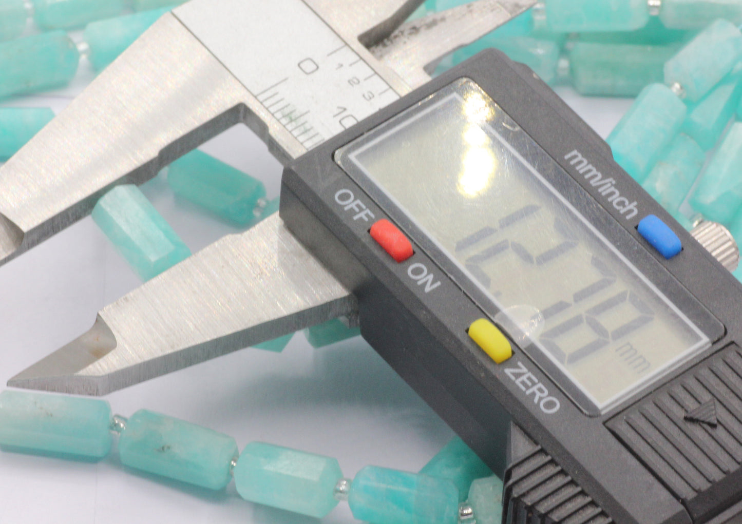 Amazonite Faceted Tube Beads