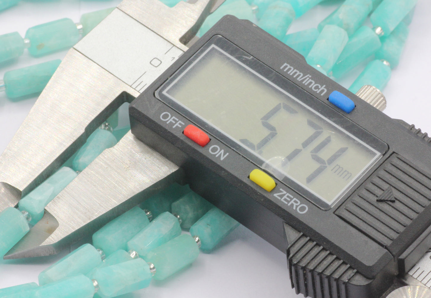 Amazonite Faceted Tube Beads