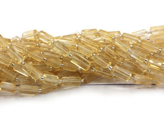 Citrine Faceted Tube Beads
