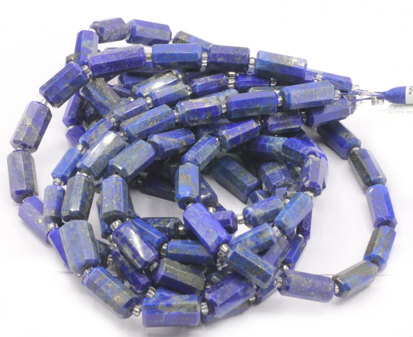 Lapis lazuli Faceted Tube Beads
