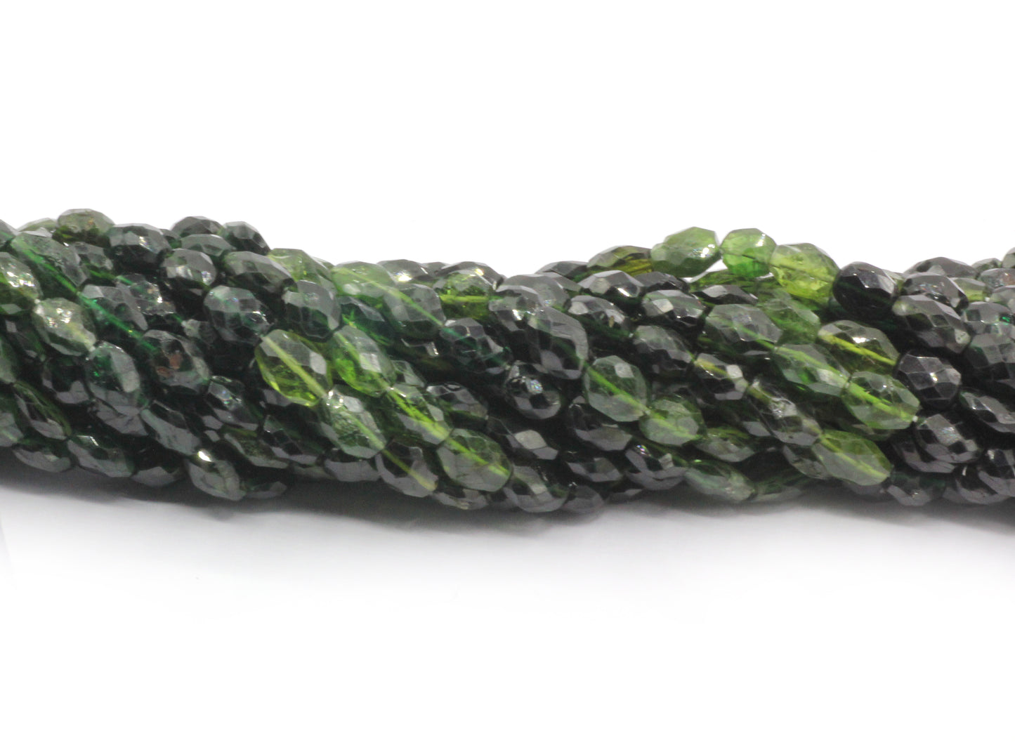 Chrome tourmaline Faceted Oval Beads