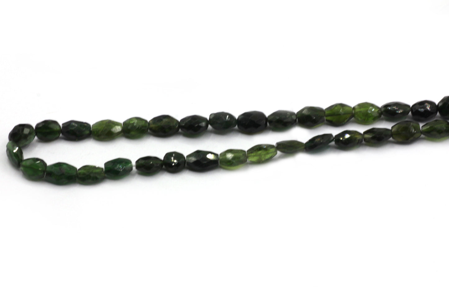 Chrome tourmaline Faceted Oval Beads