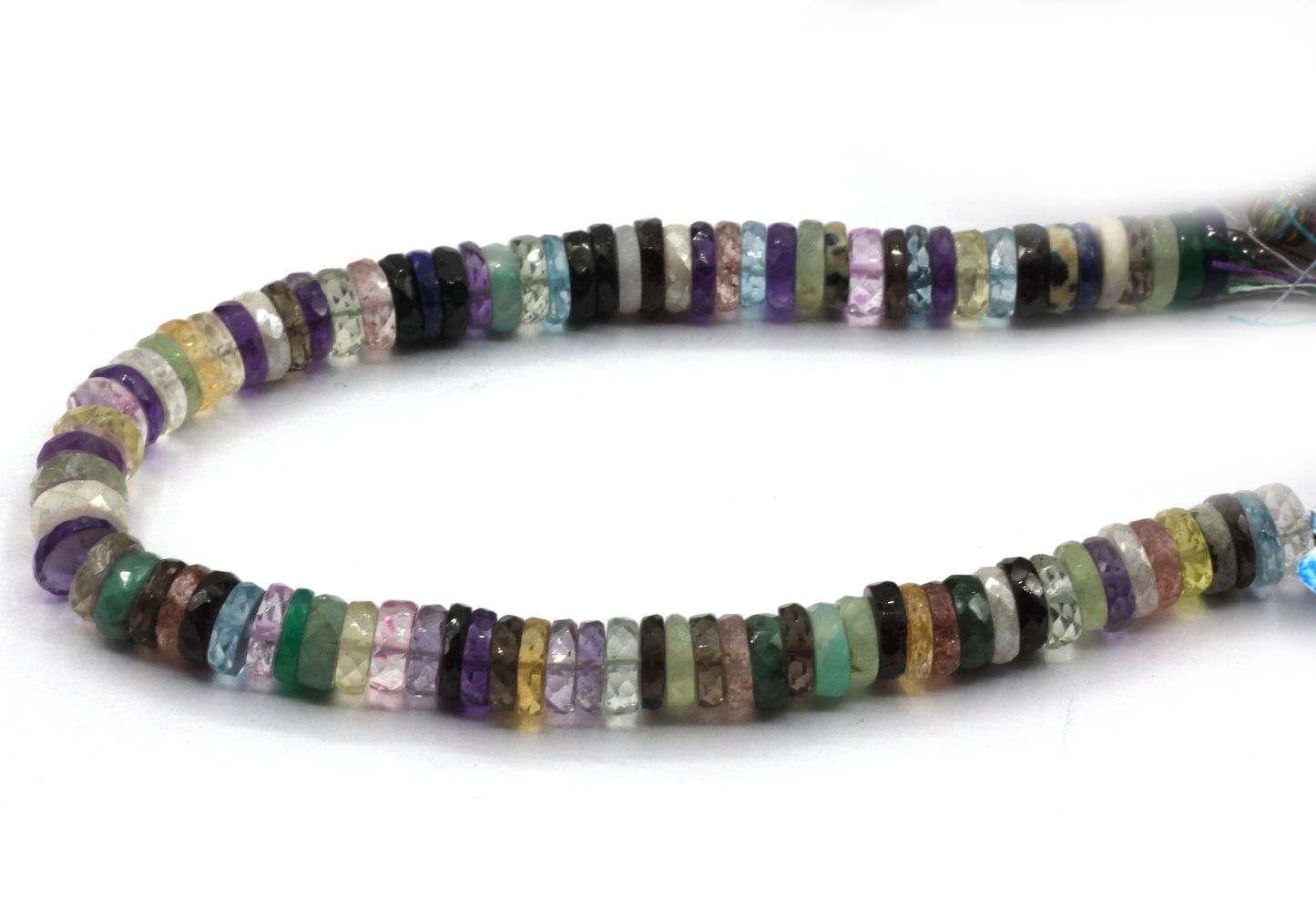 Multi Color Gemstone Beads Faceted Heshi, Faceted Donut, Faceted Tyre