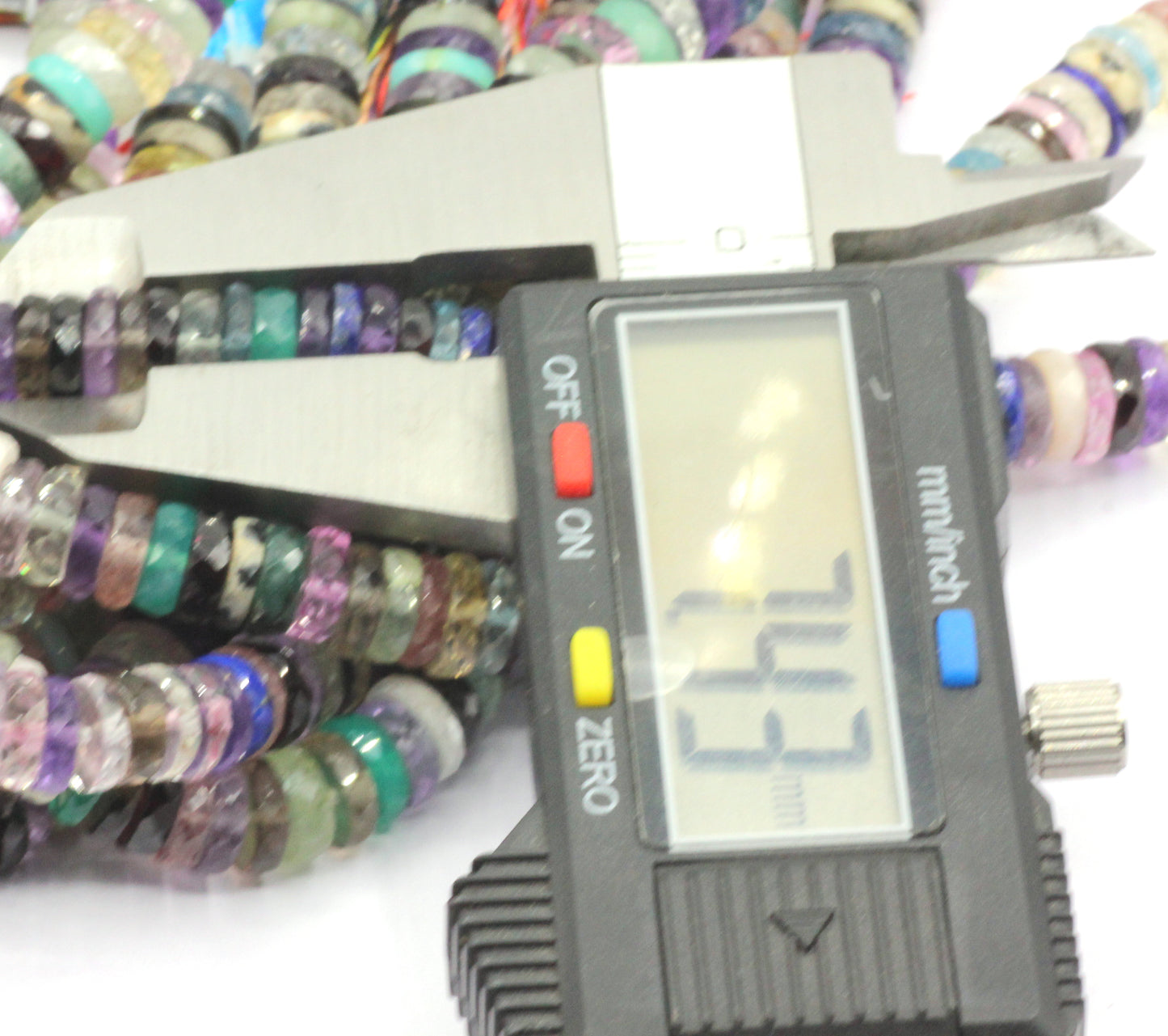 Multi Color Gemstone Beads Faceted Heshi, Faceted Donut, Faceted Tyre