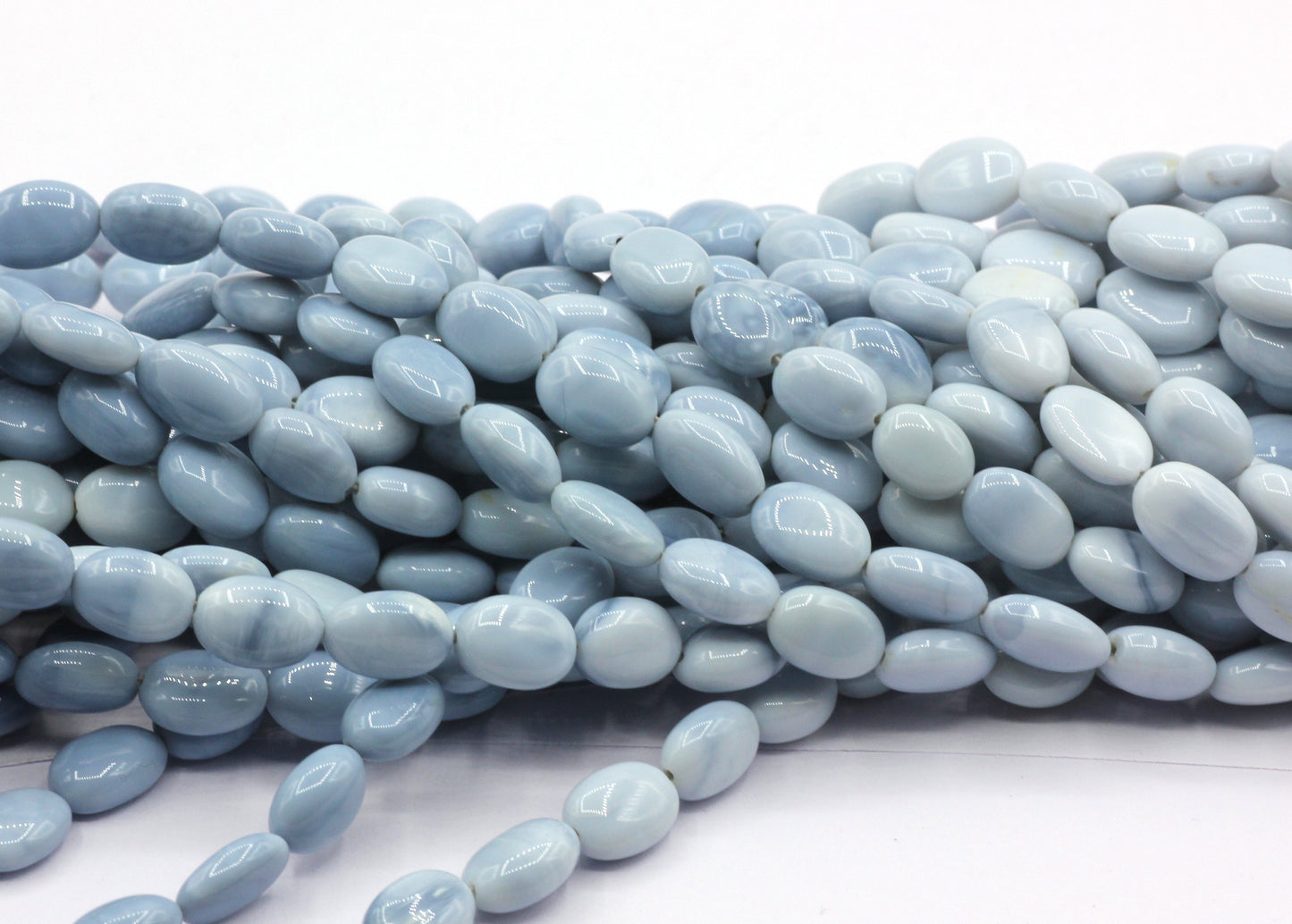 Blue Opal Smooth Oval