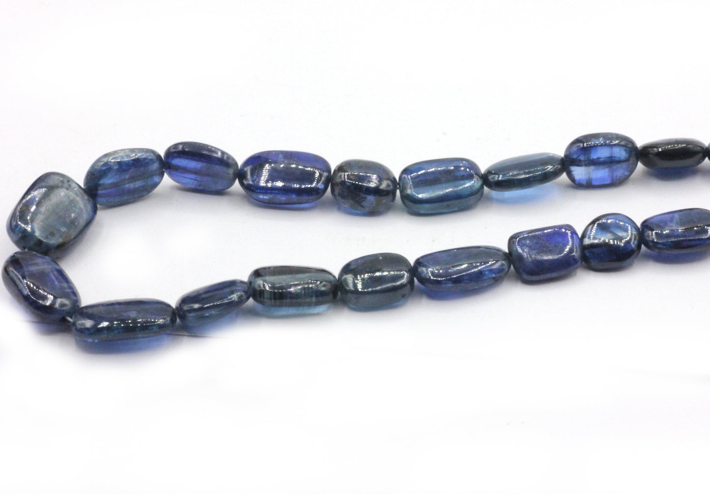 Natural Blue Kyanite Smooth Beads Nuggets