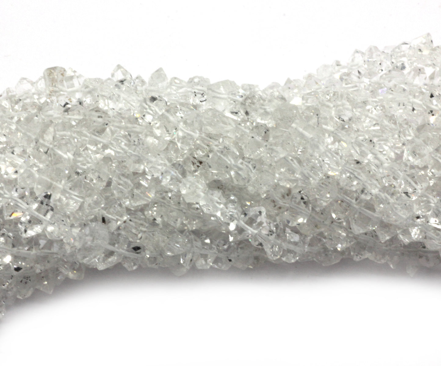 Diamond Quartz Chip Beads, Herkimer diamond beads