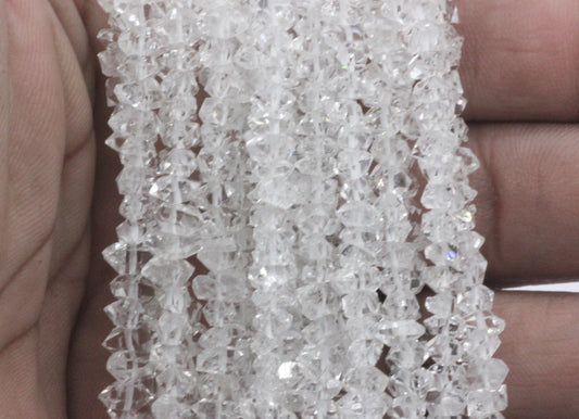 Quartz, Diamond Quartz Chip Beads, Herkimer diamond beads