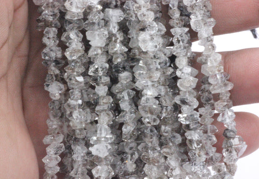 Quartz, Diamond Quartz Chip Beads, Herkimer diamond beads