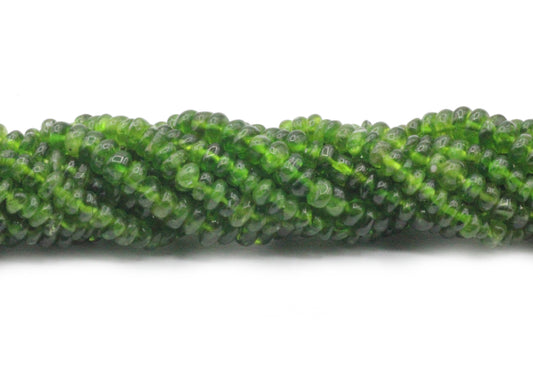 Chrome Diopside Smooth Beads, Natural Gemstone