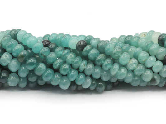 Grandidierite Smooth Roundel Beads