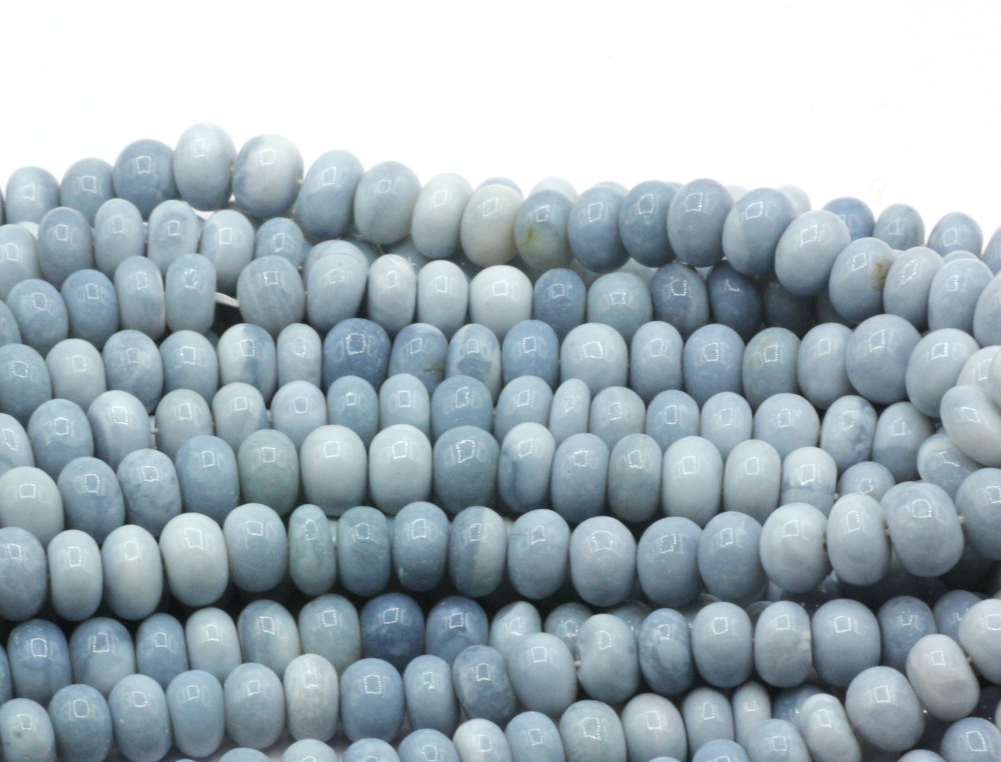 Blue Opal Smooth Roundel
