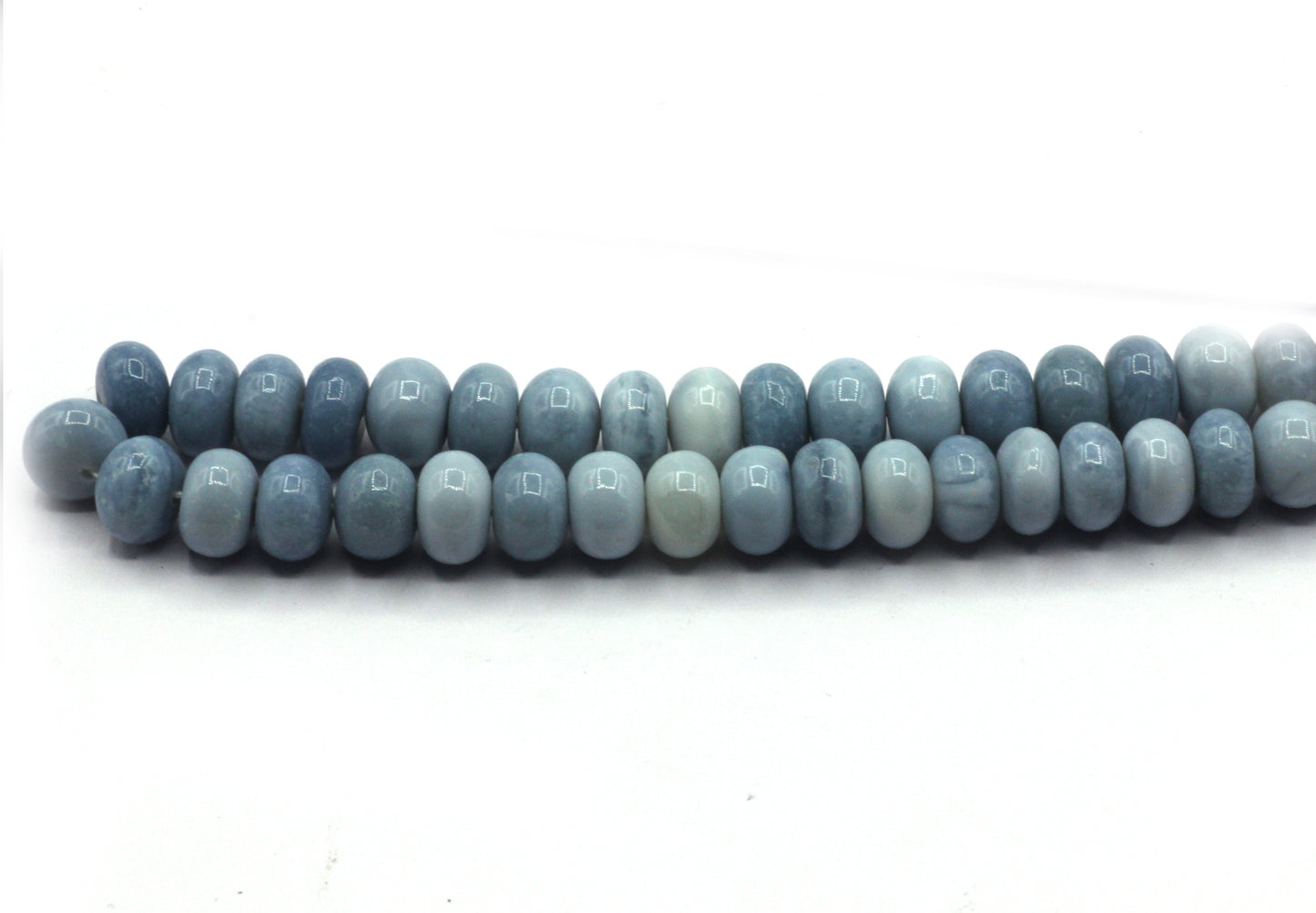 Blue Opal Smooth Roundel