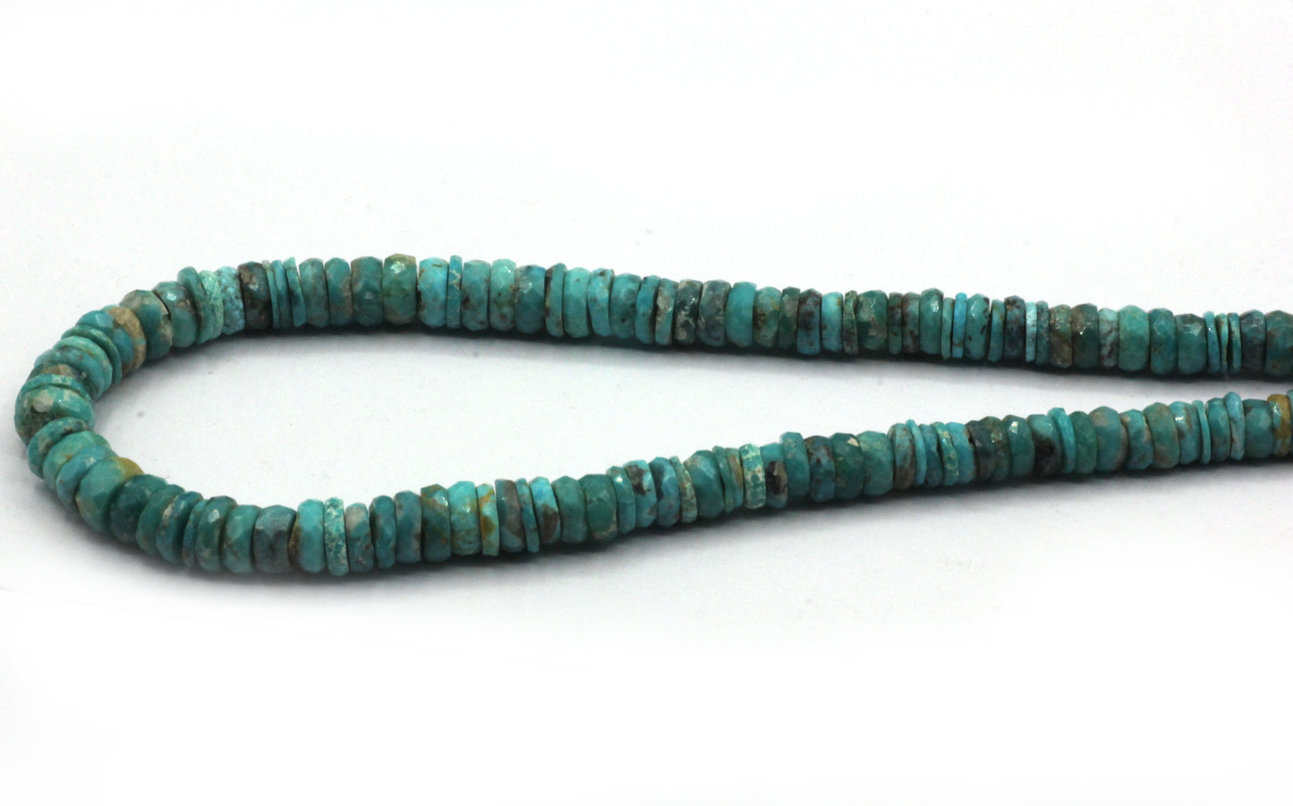 Natural Turquoise Faceted Heshi Beads, Sleeping Beauty Turquoise