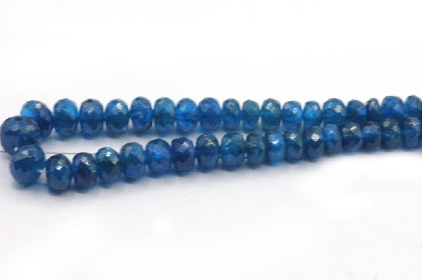Neon Apatite Faceted Beads, Natural Stone, Natural Color