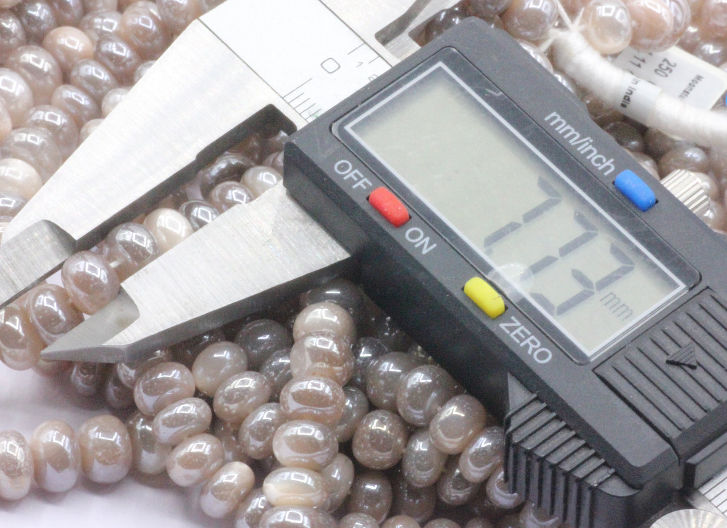 Mystic Moonstone Gemstone Beads Roundel