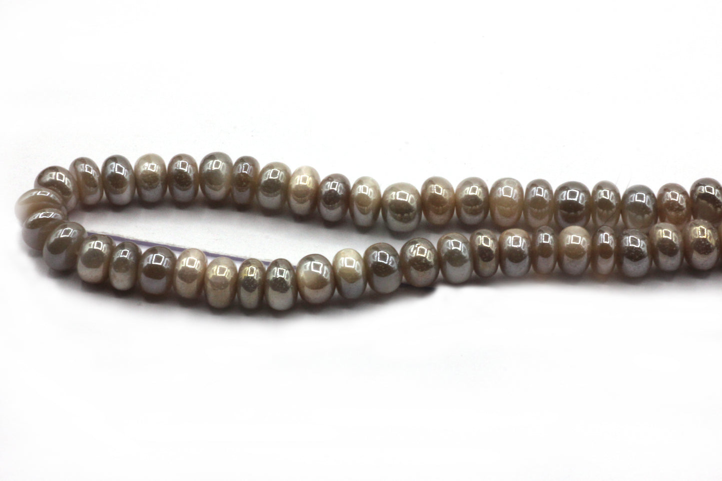 Mystic Moonstone Gemstone Beads Roundel