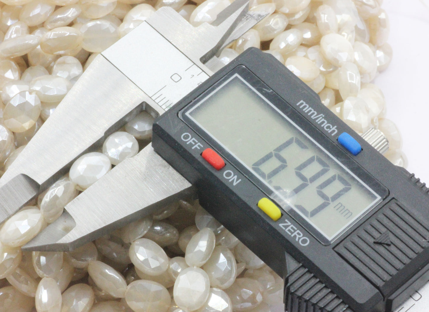 Mystic Moonstone Gemstone Beads Faceted Oval